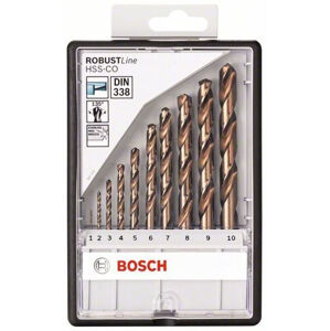 Sada vrtákov do kovu Bosch Robust Line HSS-Co 1–10 mm