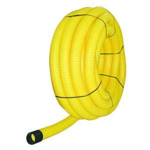 Drenážná PVC rúra ACO DN 65, žltá, 50 m